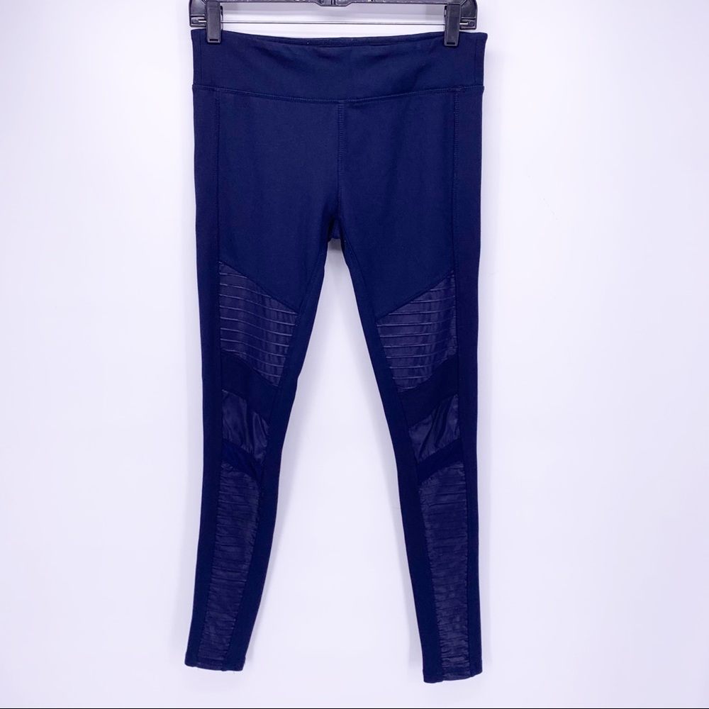 Electric Yoga Dark Blue Yoga Workout Leggings Size Medium